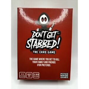DON'T GET STABBED The Card Game - 3-5 players 15mins 18+ Rookie Mage 2019